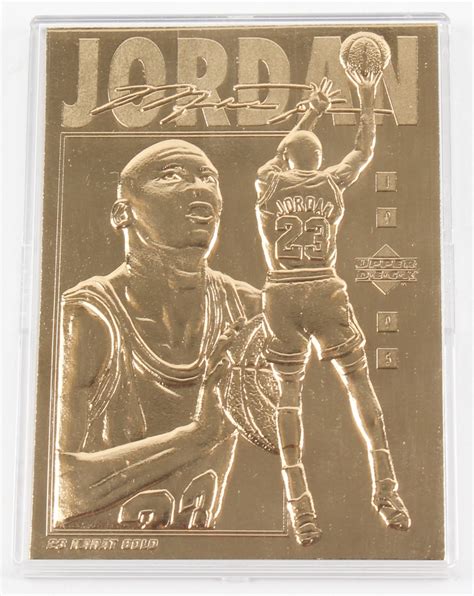 michael jordan gold plated cards in metal box|most exspensive michael jordan cards.